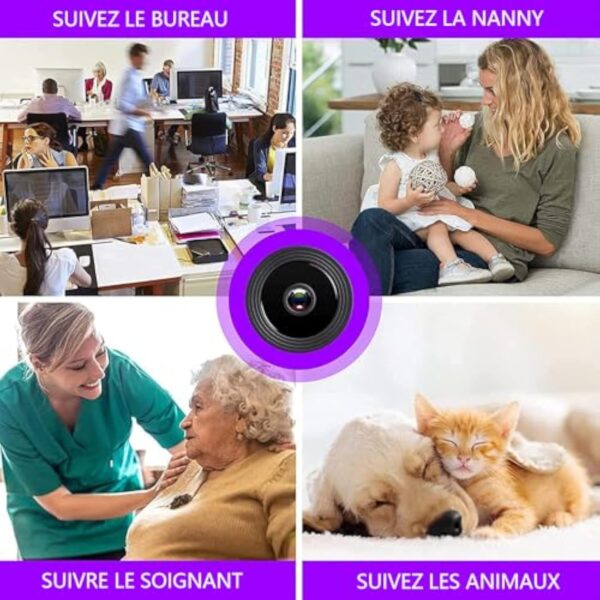 NeWnan Mini Camera Espion sans Fil 1080P - Camera Surveillance WiFi Intérieure/Extérieure - Mini Camera - Caméra Exterieur sans Fil (4) – Image 6