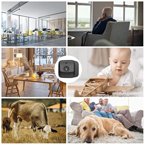 [ Nouvelle ] 4K Mini WIFI Caméras Espion | Portable | Bébé Pet Cam | Batterie Intégrée | Vision Nocturne | Détection de Mouvement | Cloud/ La carte TF Enregistrement | Configuration Facile 2.4G – Image 8