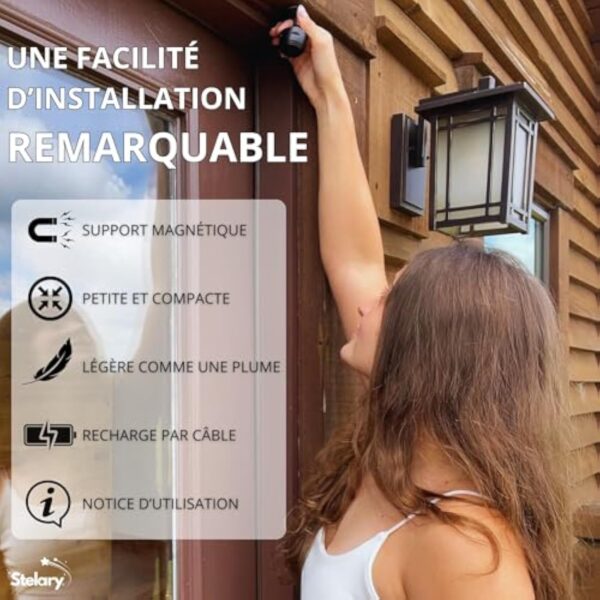 Stelary Caméra Espion | Support Magnétique | Caméra Cachée Mini | Surveillance Discrète | Caméra Sécurisée pour Maison | Emplacement Micro SD 128 Go | WIFI | Facile à Installer – Image 5