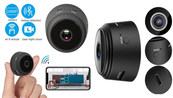 TKMARS Mini Camera Surveillance WiFi Mini Caméra Cachée WiFi 1080P sans Fil Intérieur Microcaméra Mini Caméra Surveillance Intérieur avec Vision Nocturne Détection de Mouvement – Image 7