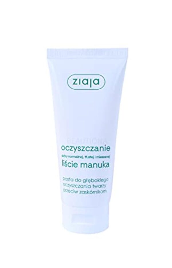 ZIAJA - Extrait d'arbre de Manuka – Pâte exfoliante nettoyante en profondeur – 75 ml