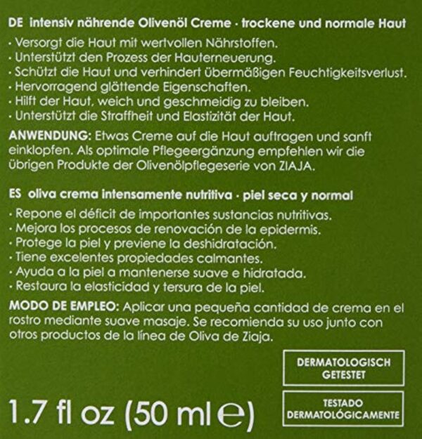 Ziaja Crème d'huile d'olive 50 ml – Image 4