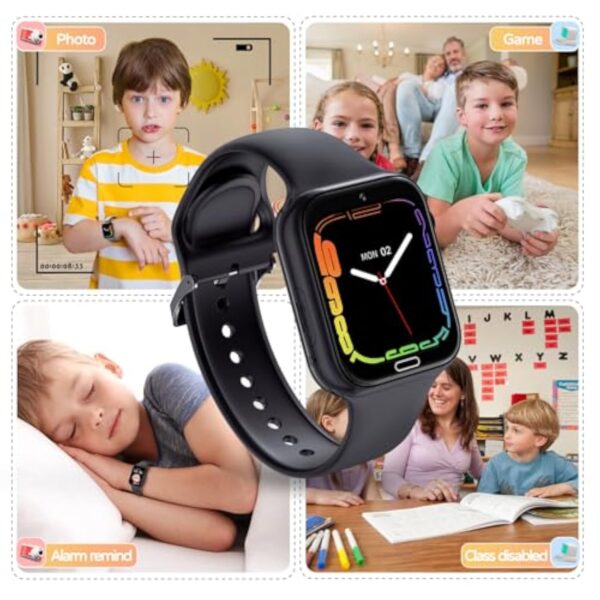 4G Montre-bracelet Connectée Bambin, 1.83''HD baffle Montre-bracelet Rationnelle Bébés cependant GPS, WIF, SOS, Délire Vidéocassette, 7 Sports, Compte-pas, Caméra, Sonnerie, Secours de Smartwatch Bigophone Bambin dans Filles et Garçons – Image 7