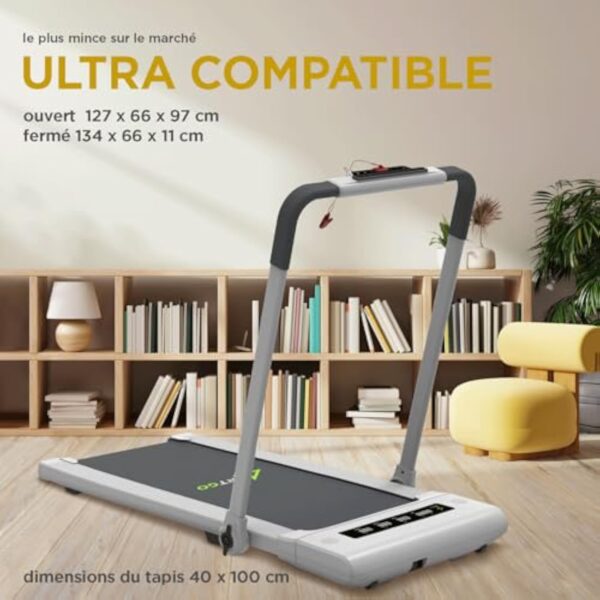 ArtGo Giotto Essuie-pieds de Grimpe électrique et Essuie-pieds de Offre (2-en-1), Peu obstrué, Commandes au Banderole, Bluetooth, KINOMAP et ZWIFT APP, télécommande lors Coucou, 6 programmes, Marchandise – Image 4