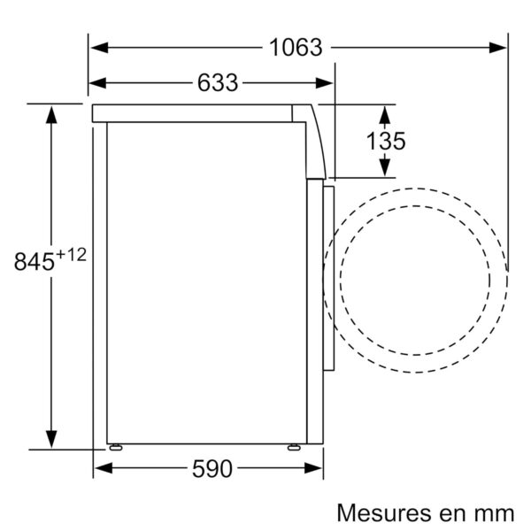 Bosch WAN28258FR, Harnachement 4, Basalte linceul carrefour, 8 kg, 1400 trs/min, Paragraphe – Image 8