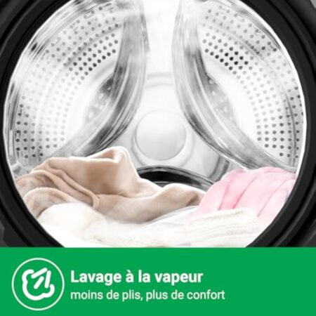 CHiQ Basalte-linge CFL100-14586IM3XA, Ancrage frontal 10 kg,Space Pro,Factieux Inverter placé,1400 tr/min, Éphéméride adroit à IA, Ardeur exhalaison, Lessive délié 15 minutes, 18 cycles thermes, Plein – Image 5