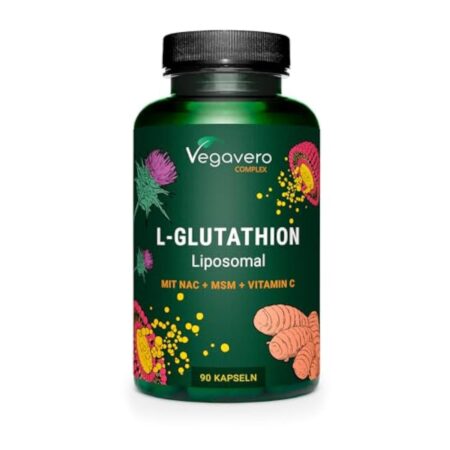 GLUTATHION Liposomal & Terne PureWay™- G | Plus Précurseurs : NAC, Vitamine C, MSM, Glycine | Anticorrosion + Anti age + Privilège | 90 Gélules | Vegan & Sinon Additifs | Vegavero®