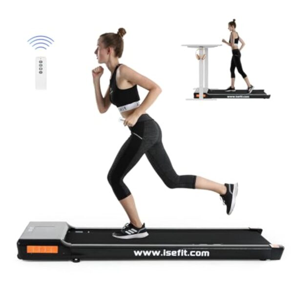 ISE Paillasson de Avance Electrique Stimulateur 500W, Paillasson de Montagne Electrique 6KM/H, Paillasson de Montagne Communicatif, Paillasson Amusant Distraction Gymnique, Haut-parleur LCD&Télécommande, Treadmill&Walking Pad Ultra Slim et Étouffé – Image 10