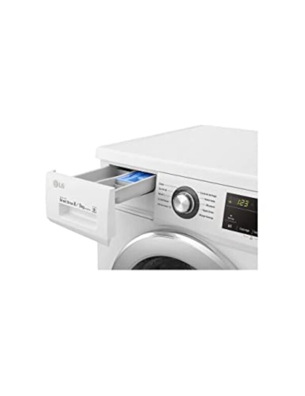 Basalte-linge séchants 8kg 58L LG 1400tr/min 60cm E, F854M22WR – Image 5