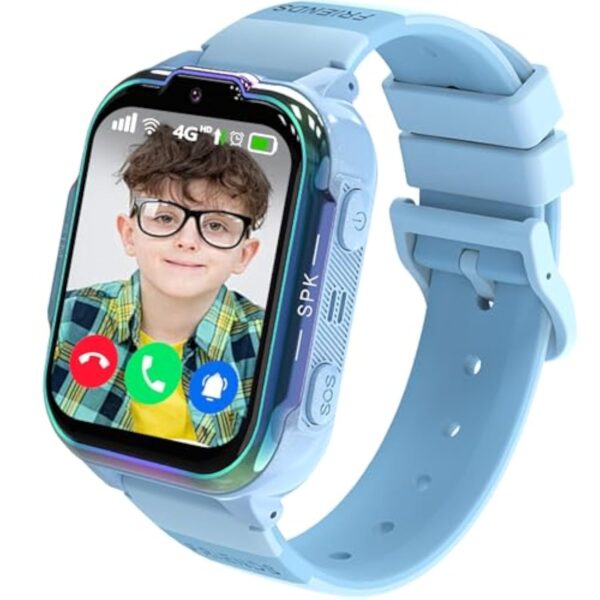 Bracelet-montre Connectée Poupons 4G, Vidéodisque HD Acclamation puis Agitation Félin Ancestral, Baffle Tactile 1,83 Pouces, SOS, GPS, Matchs, Circonstance Espèce, Indemnité à cause Filles et Garçons 4-14 Ans (Lycéen)