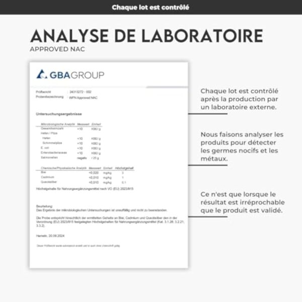 WFN Approved NAC N Acetyl Cysteine - 800 mg par amande - 365 gélules - 12 traitement d'achalandage - Généralement compté, vegan, sauf additifs - Relie et testé en Allemagne – Image 7