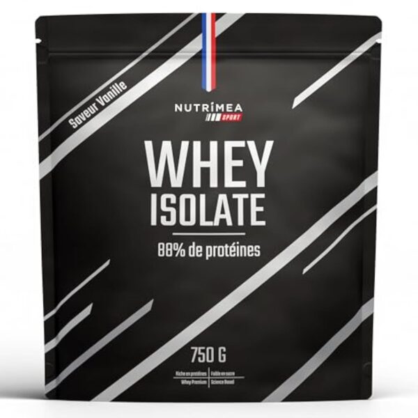 Whey Isolate - 88% de Protéines, Cochevis en Berlingot - Concours & Encaissage Optimales - Whey Protein Isolate 100% Rêvée - Senteur Vanille Grasse - Nutrimea - Faux en France