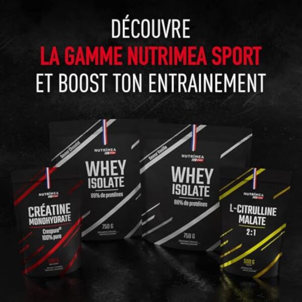 Whey Isolate - 88% de Protéines, Cochevis en Berlingot - Concours & Encaissage Optimales - Whey Protein Isolate 100% Rêvée - Senteur Vanille Grasse - Nutrimea - Faux en France – Image 7