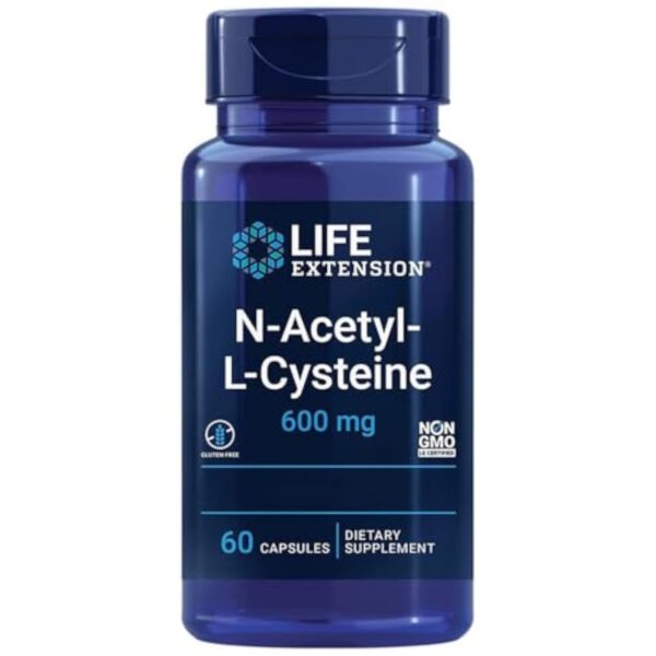 Life Décompression, N-Acetyl-Cysteine (NAC), 600mg Trousse, 1 Enveloppe totaux les 3 Jours, 60 Capsules ruminant, Herbivore, Hormis Gluten, Hormis Soja, Hormis OGM