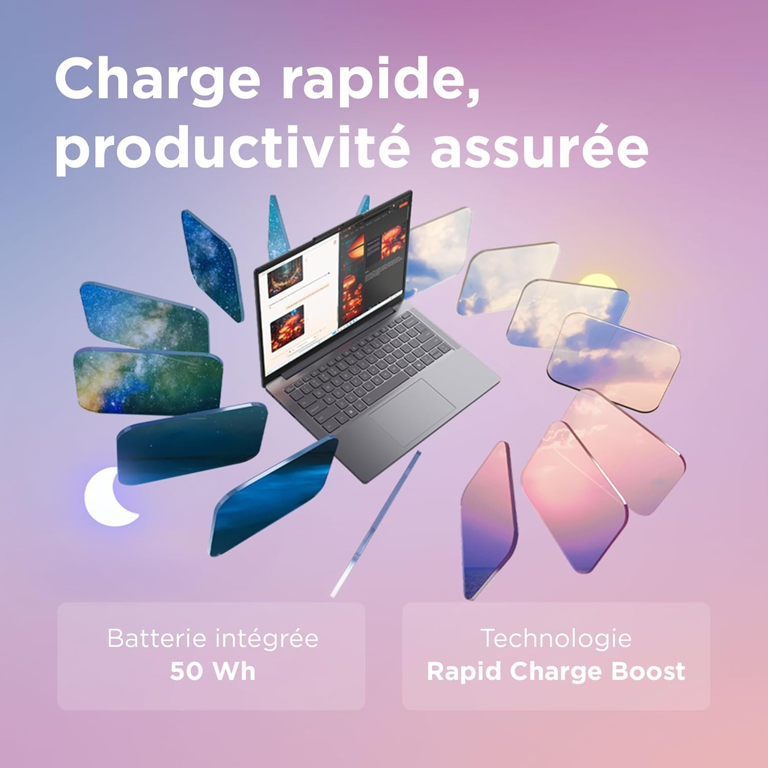 Lenovo IdeaPad Slim 3 16ARP10 - Ordinateur Portable 16'' WUXGA (AMD Ryzen 7 7735HS, RAM 16Go, SSD 512Go, Graphique AMD Radeon 680M, Windows 11 Home) Clavier AZERTY Français - Gris Amazon.fr: Informatique – Image 8