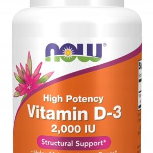 Vitamine D3 Vitamine D-3 IMMUNITÉ OSSEUSE Vit D3 2000 UI 120 gélules