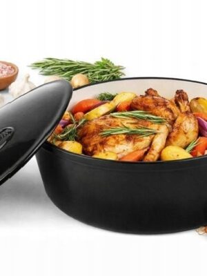 Cocotte Fonte Ovale 6,4 L, Émaillée Marmite Fonte induction, gaz Marque : KonigHOFFER