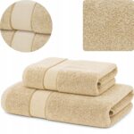 Lot de 10 serviettes de bain 70x140 + 50x100 en coton 500g SPA