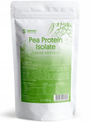 Isolat de protéines de pois pur 500 g, complément protéiné végétalien | INSPORT