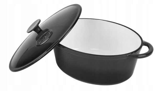 Cocotte Fonte Ovale 6,4 L, Émaillée Marmite Fonte induction, gaz Marque : KonigHOFFER